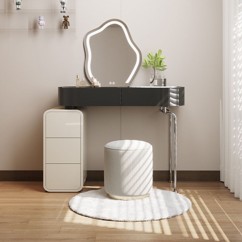 Wooden Make-up Vanity Black Makeup Vanity Desk Table with Drawer