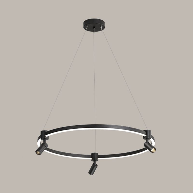 Candeliers contemporáneos accesorios de iluminación colgante orbicular araña de metal orbe para sala de estar