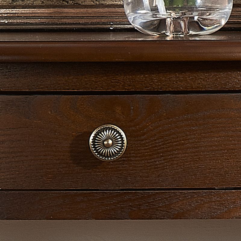 14.2" W Console Table Solid Wood Mid-Century Modern Storage End Table