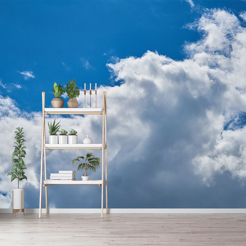 Beautiful Cloudscape Blue Sky Mural Wallpaper for Home Decorations Living Room Bedroom