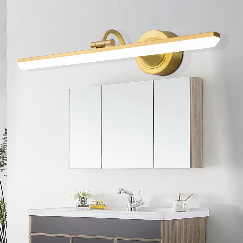 Lumo moderno a 1 luci moderni in metallo a sfumatura di tonalità lineare