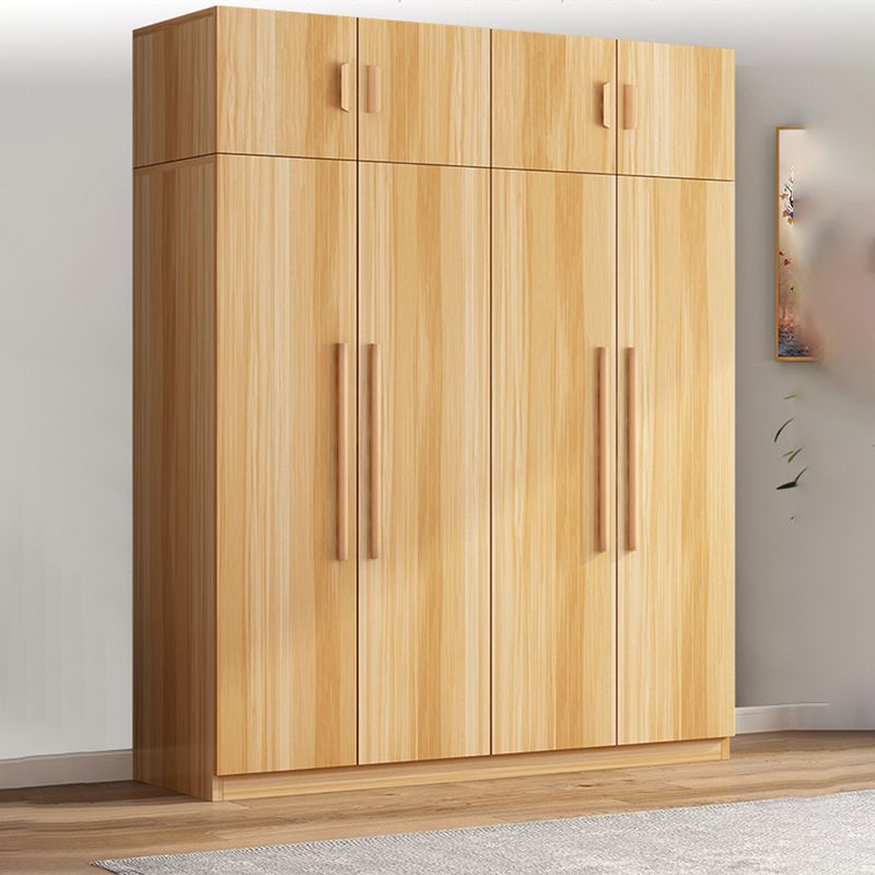 Freestanding Wood Frame Wardrobe Armoire Multifunctional Wardrobe with Soft Close Doors