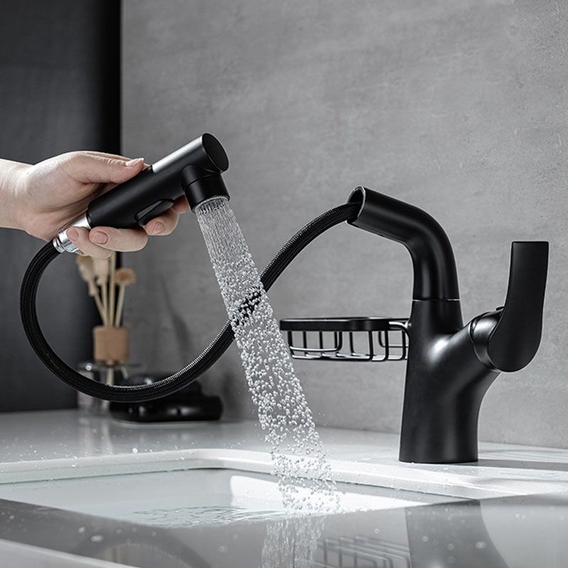 Industrial Sink Faucet Solid Color Centerset Bathroom Sink Faucet with Drain Assembly