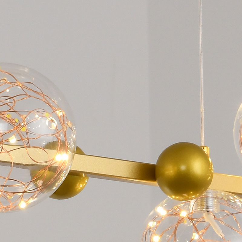 8 Light Globe Chandelier Lighting Modern Island Lighting Metal Island Light Fixture