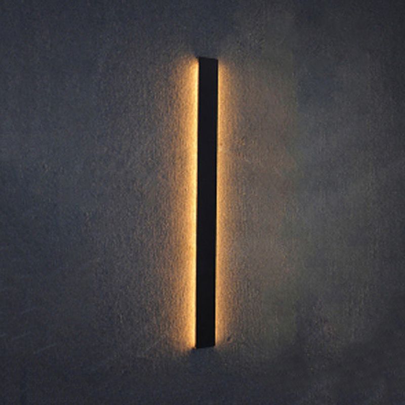Linear Shape Metal Wall Light Modern Style 1-Light Wall Mount Fixtures
