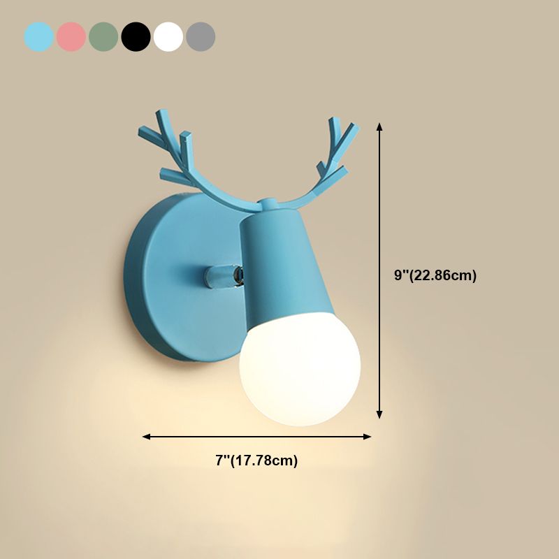 Modern Style Geometric Wall Mounted Lamps Metal 1 Light Wall Light Sconces