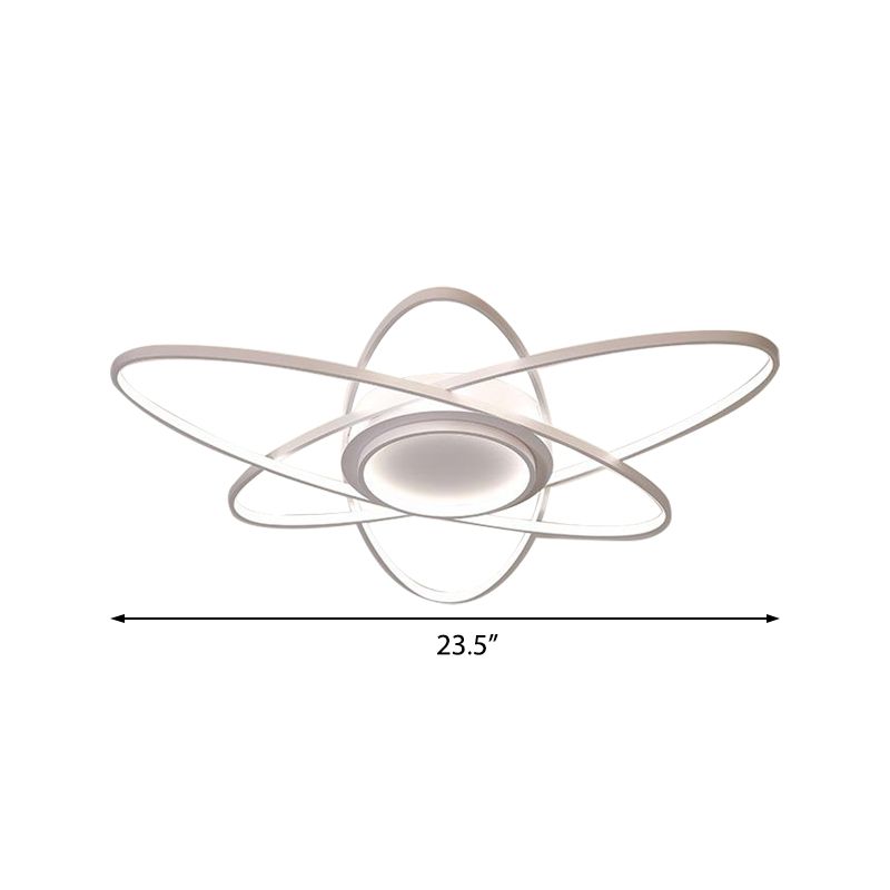 25.5"/31.5"/39" Creative Ceiling Lights Modern Acrylic and Metal Ceiling Light Fixture with Warm/White Lighting