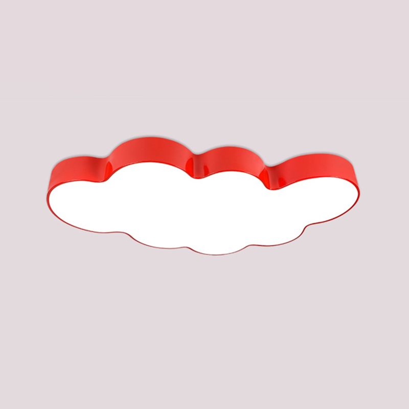 Cloud-shaped Flush Mount Light Fixture Modern Acrylic Flush Light