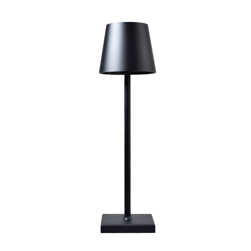 Lampe de table en métal avec commande tactile, lumière de table de cylindre pour le bureau
