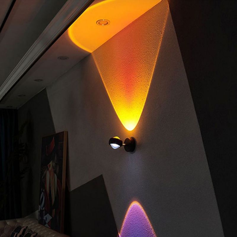 Moderne Stil runde Wandlampen Metall Multi -Leuchten Wandbeleuchtung Armaturen