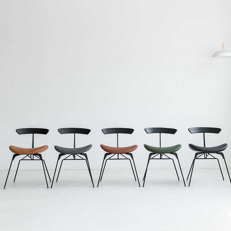 Industrial Upholstered Armless Dining Chairs Indoor Side Chair