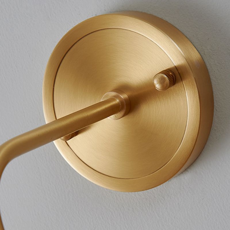 Contemporary Wall Sconce Crystal and Brass Sconce Lighting for Hallway