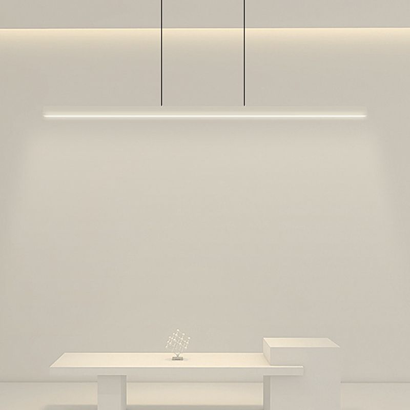 Colgante de isla LED de metal nórdico de la isla de 47.5 "de ancho de ancho de ancho para sala de estar para sala de estar