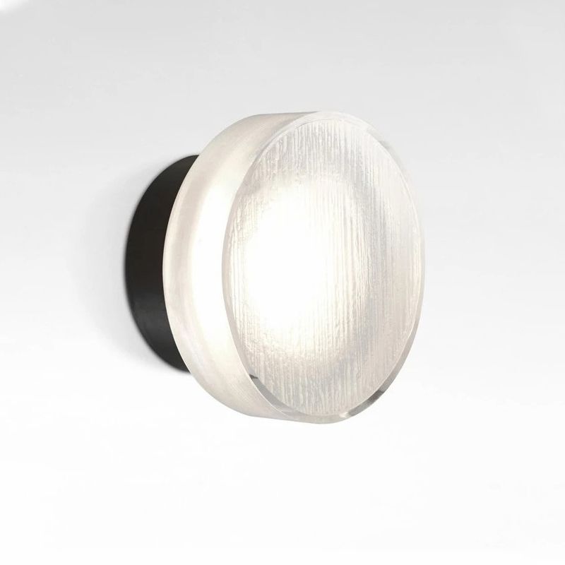 LED Modern 1 - Light Bathroom Vanity Lighting in Black / Gold Acrylic Bath Sconce