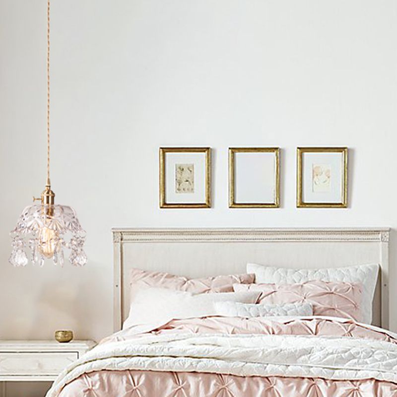 Modern Hanging Light Glass Shade Pendant Lighting Fixture for Sitting Room