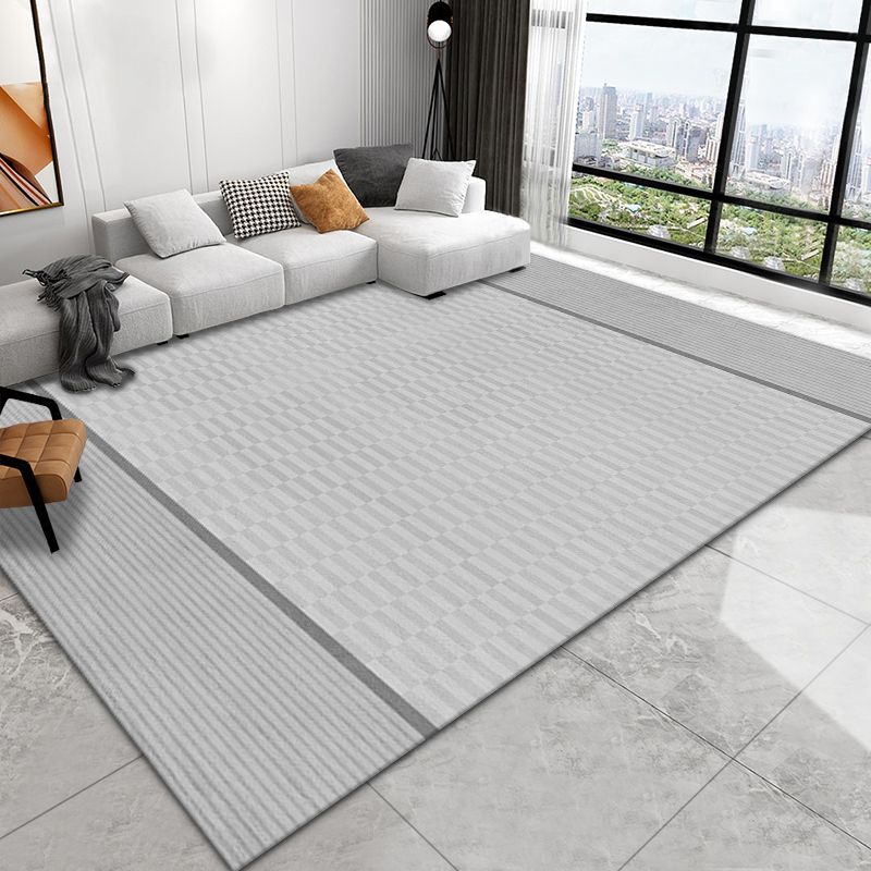 Chic Modern Area Carpet Geometric Pattern Polyester Area Rug Stain Resistant Rug for Home Decor