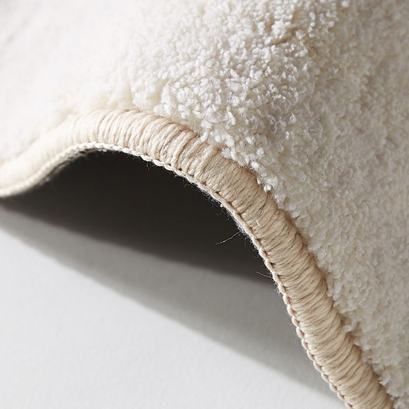 Apricot Tone Calming Rug Polyester Abstract Print Indoor Rug Non-Slip Backing Carpet for Living Room