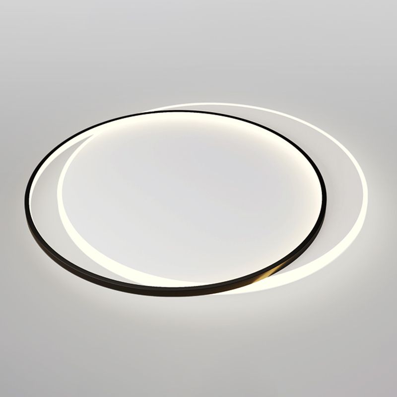 Plafonniers encastrés géométriques modernes, luminaires encastrés en métal avec abat-jour en acrylique