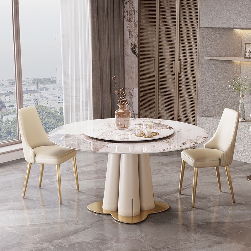 Glam 1/3/4/5/7 Pieces Dining Sets Round Dining Room Table Set