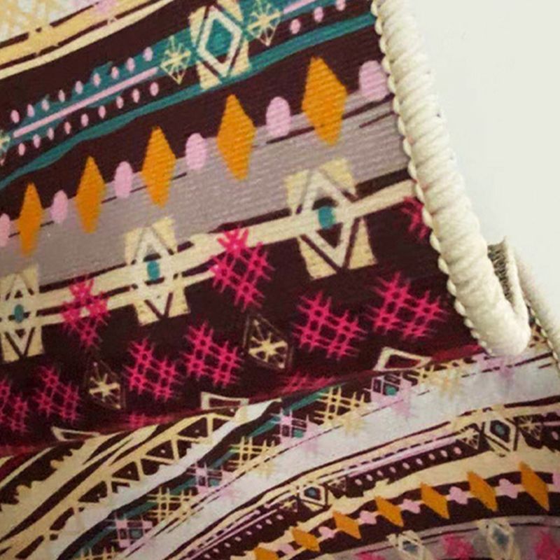 Simple Multicolor Nordic Rug Polyester Expressionism Pattern Area Rug Non-Slip Backing Carpet for Living Room