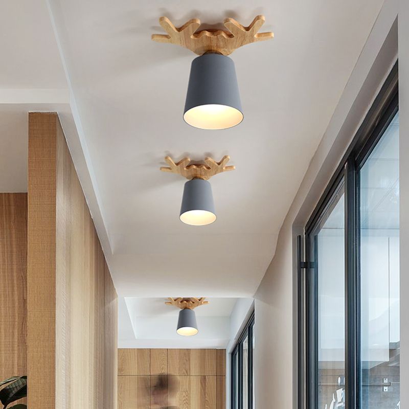 Cone Shaped Ceiling Mount Light Fixture Simple-Style Aisle Ceiling Light