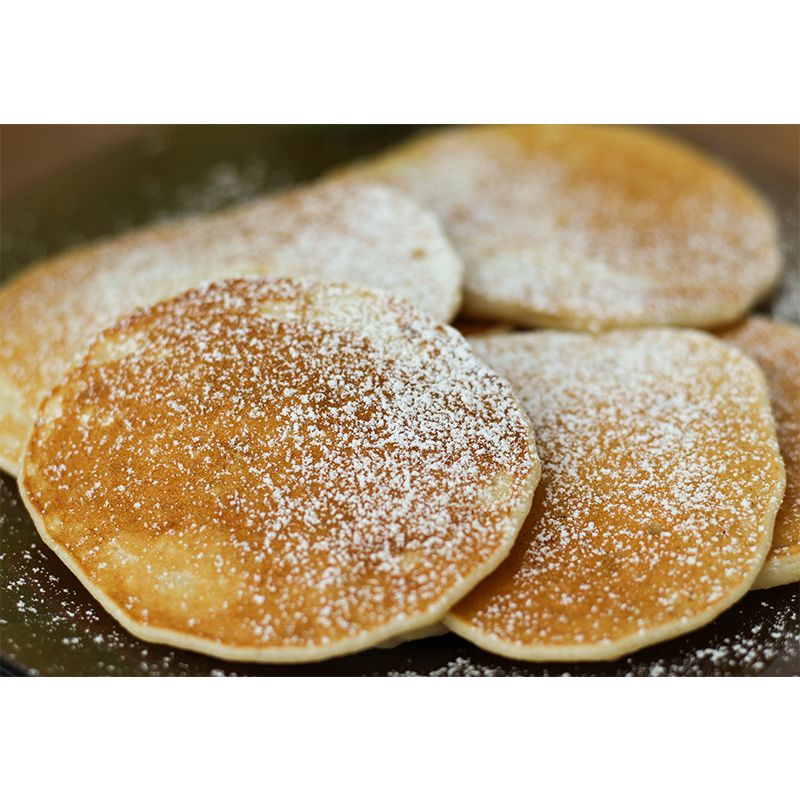 Delicious Pancakes Wall Mural Decal for Dessert Shop, Moisture Resistant