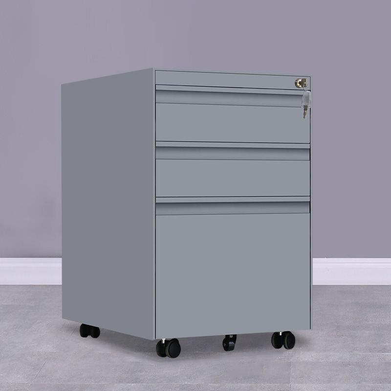 Contemporary File Cabinets Steel Frame File Pedestal with Lock Office