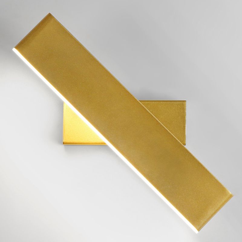 Luz de pared rotatable de hierro forjado de pared LED rectangular moderno moderno con sombra acrílica