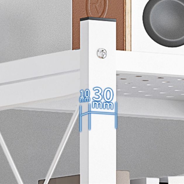 Modern Style Metal Bookshelf Open Etagere Shelf Home Bookcase