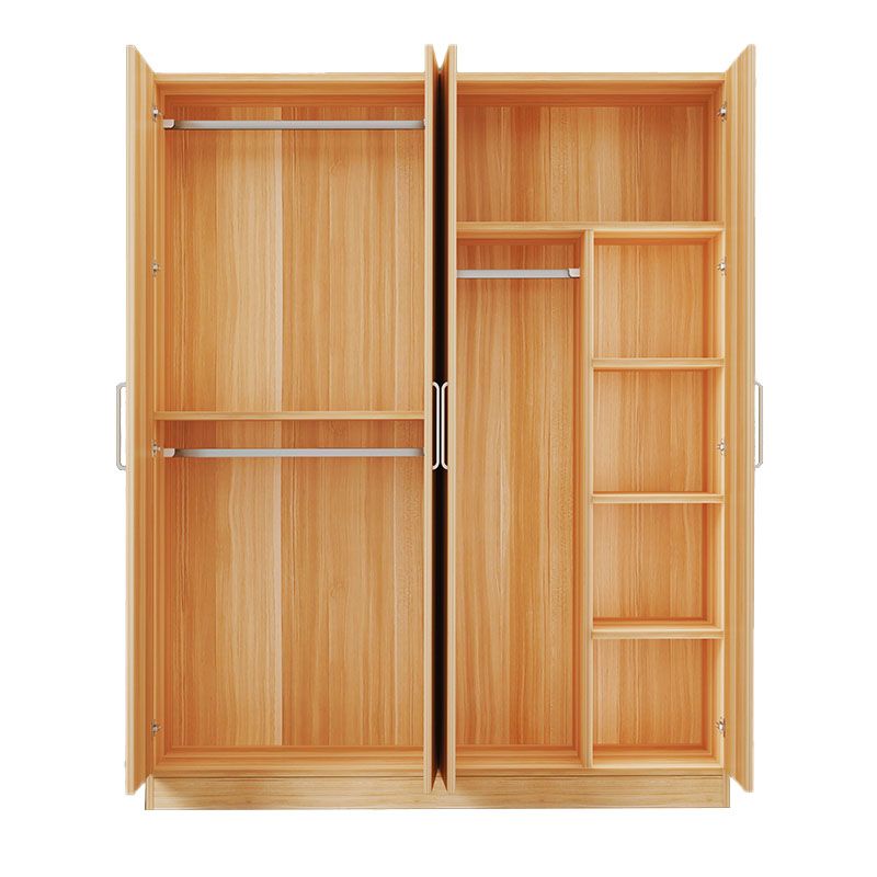 Contemporary Style Wardrobe Armoire Wood Combination Armoire for Bedroom
