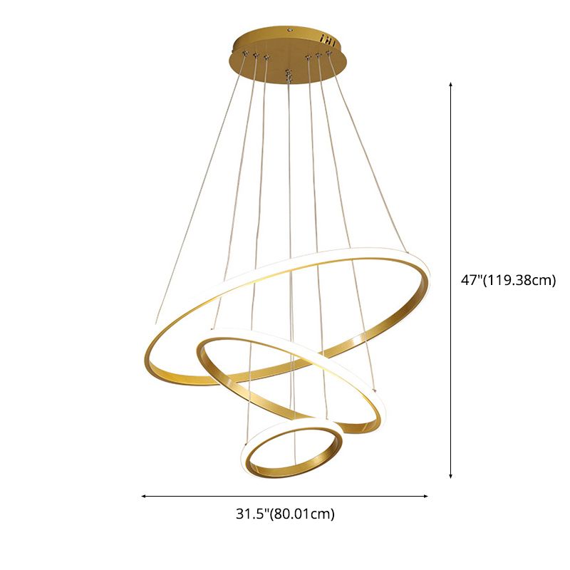 Simplicità moderna Lampada lampadina orbicolare in alluminio a sospensione appeso per il ristorante