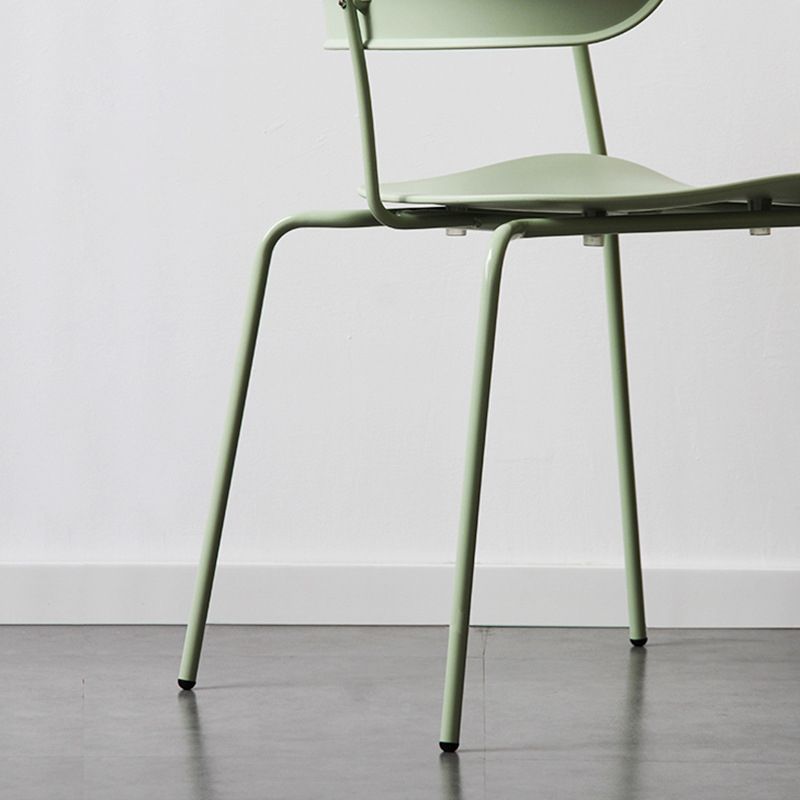 Fauteuil de salle à manger à dossier ouvert industriel, fauteuil de salle à manger mental de cuisine