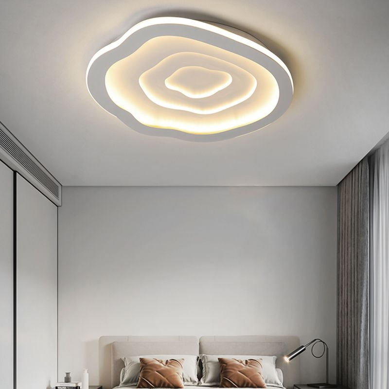 Moderne Einfachheit LED Unterputz schmiedeeiserne geometrische Deckenbefestigung mit Silikonschild