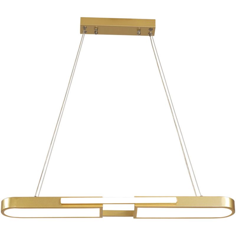 Lampade isola ovale moderna lampadario a pendente metallo 1 Lampada luminosa