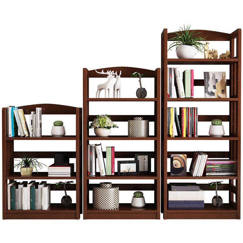 Wooden Etagere Modern Shelf Bookcase Vertical Bookcase for Living Room