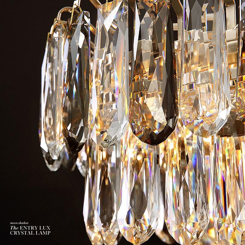Crystal Dining Pendant Lamp Modern Kitchen Dining Room Crystal Hanging Lamp Fixture
