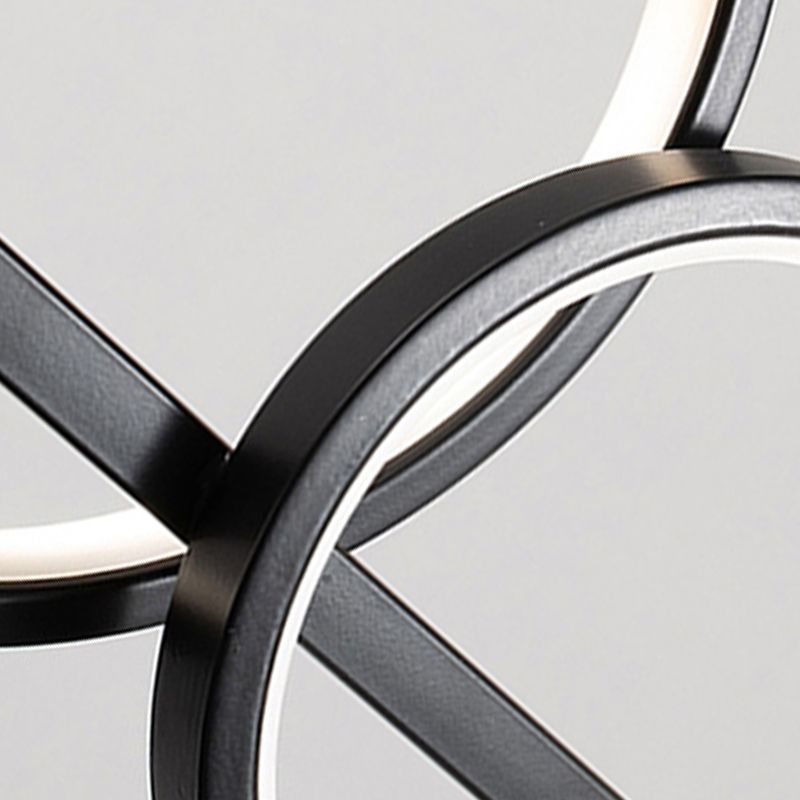 Linear LED Island Lighting in Contemporary Metal 6-Light Pendant Lights for Kitchen