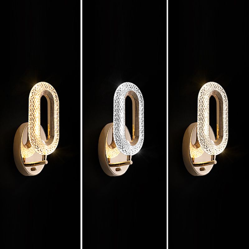 Gold Oval Leuchten Wandleuchte modern