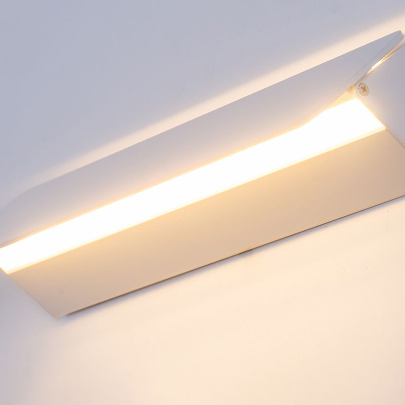 Accesorios de luz rectangulares de aluminio apliques de pared de estilo minimalista modernos para sala de estar