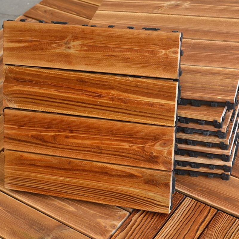 12" X 12" Square Hardwood Flooring Click-Locking Pine Wood Flooring Tiles