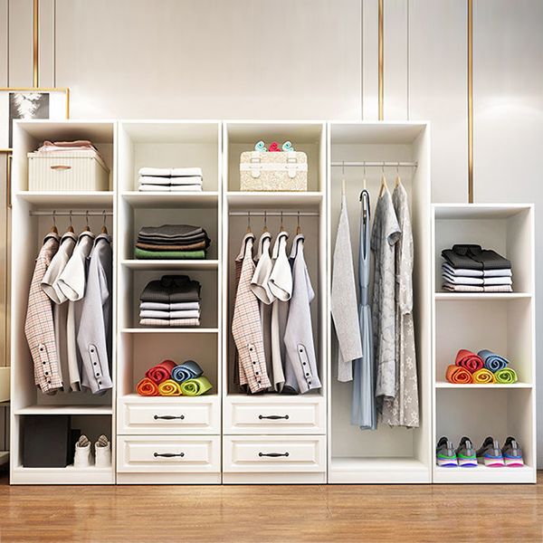 Hinged Wardrobe Closet Non-Hanging Wardrobe Armoire for Bedroom