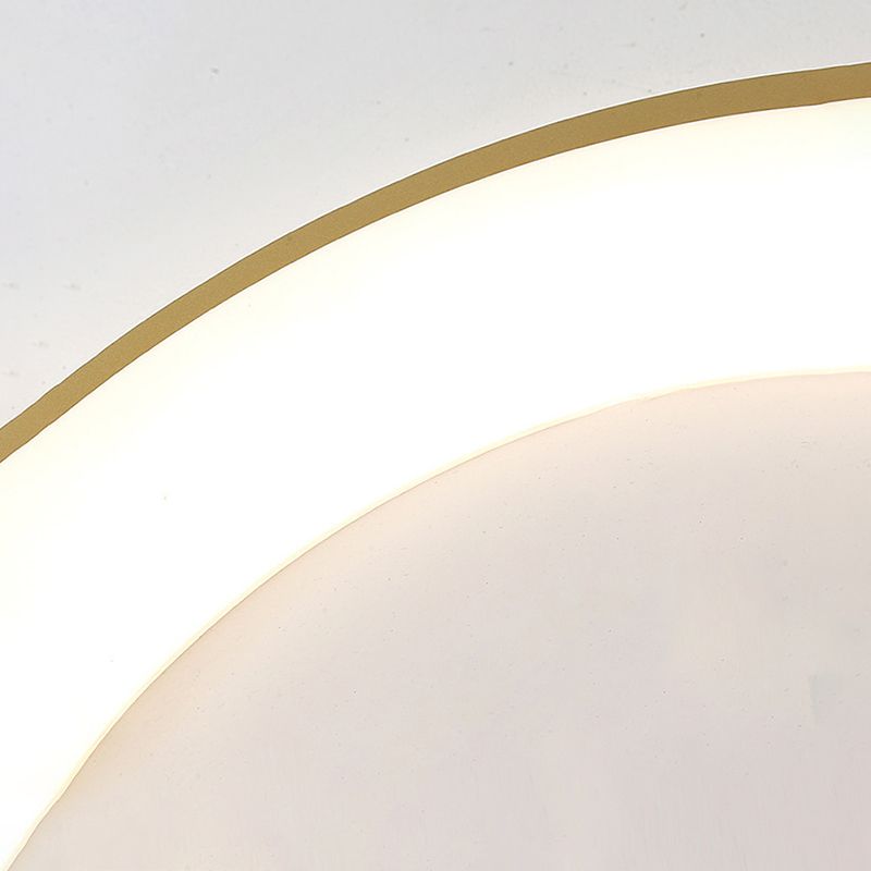 Plafonniers encastrés ronds en métal de style minimaliste moderne