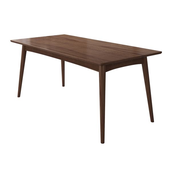 Industrial Kitchen Solid Wood Dining Table Rectangle Dining Table with 4 Legs