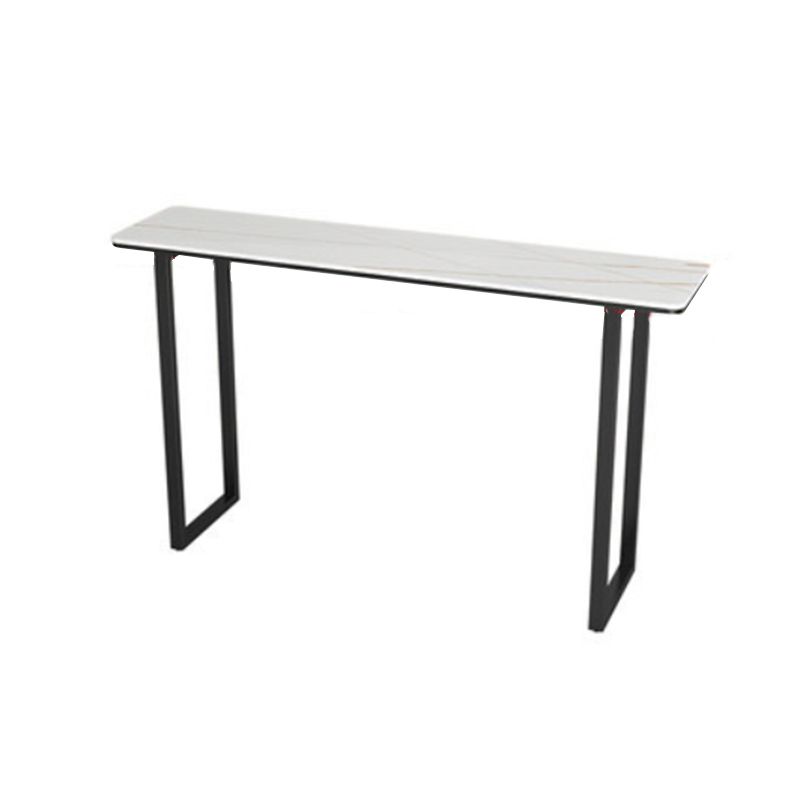 Industrial Rectangle Bar Table Set 1/2/3/5 Pieces Stone Counter Table for Indoor