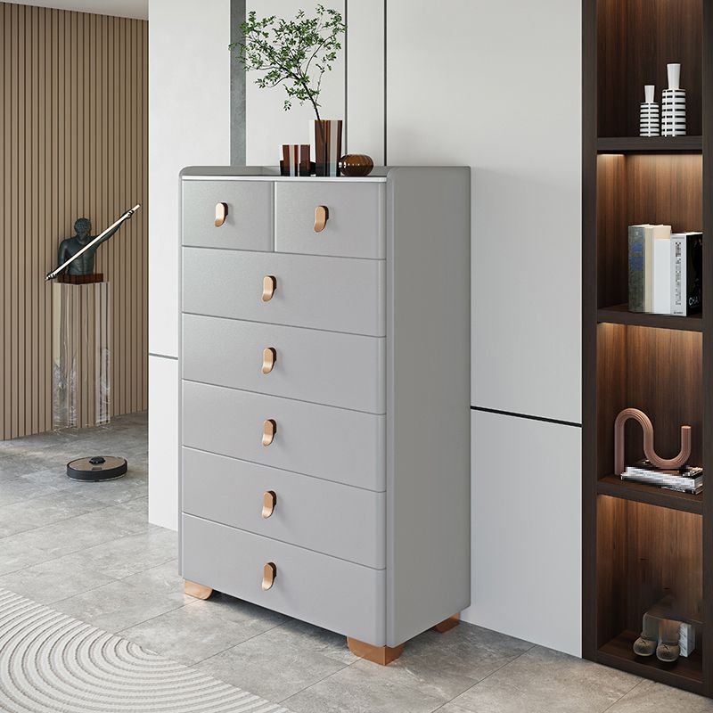 Solid Wood Classic Glam Storage Chest Stone Dresser with 4/5/6/7/8 Drawers