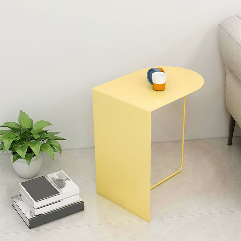 19.69" Tall Mid-century Side End Table Metal Abstract Sofa Side Accent Table