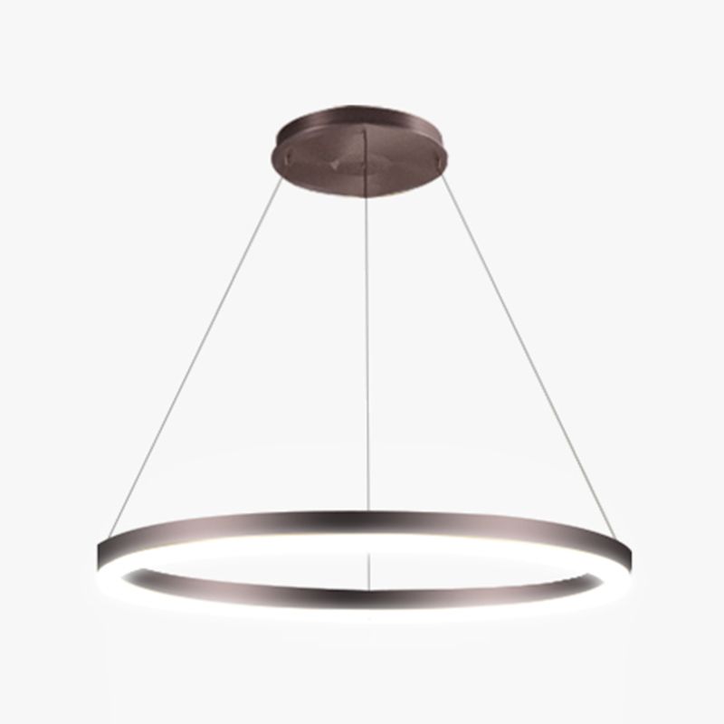 Forme de roue Métal Pendre Luminure de style moderne 1 Light Hanging Lightture