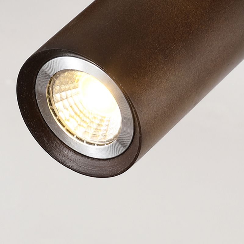 Solid Brass Ceiling Track Light Multi - Head Adjustable Ceiling Spotlight