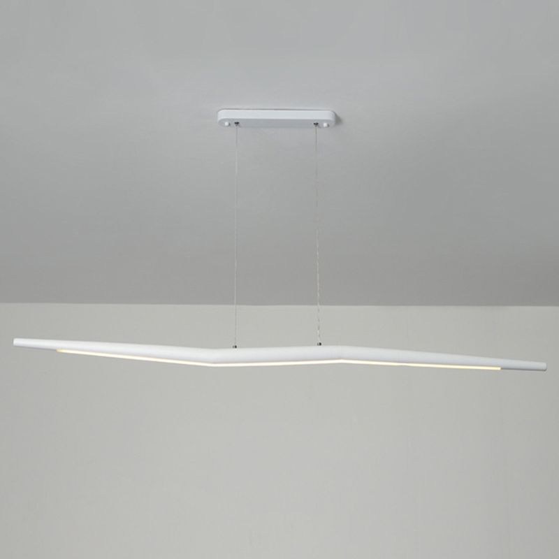 Twig Shaped Metal Ceiling Lamp Minimalistic LED Island Light Fixture for Restaurant