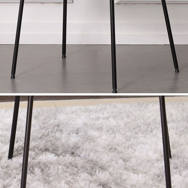 Silla industrial sin brazos para interiores y exteriores, silla de comedor con respaldo abierto de metal